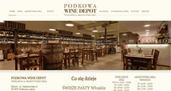 Desktop Screenshot of podkowawinedepot.pl